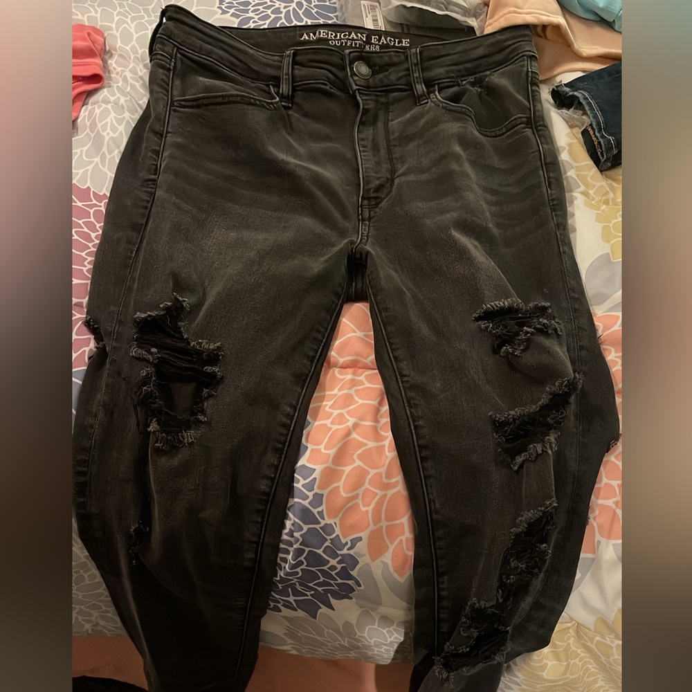American Eagle Size 10 long hi-rise jeggings.